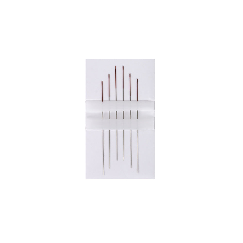 Coloreyes #12 Red Beading Needles - 2.25" Folded