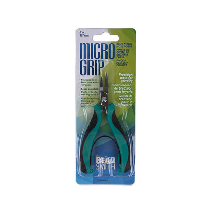 Micro Grip Ergonomic Bent Nose Pliers - 5"