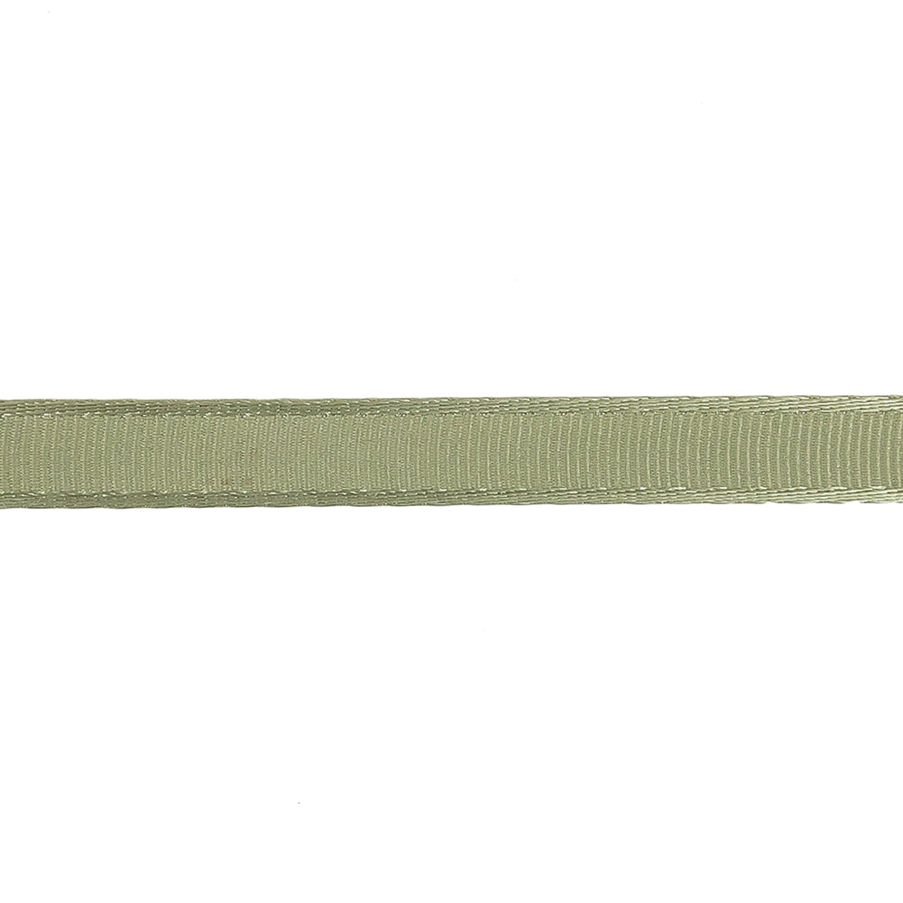 Swamp Satin-Edged Grosgrain Ribbon - 0.375" Detail