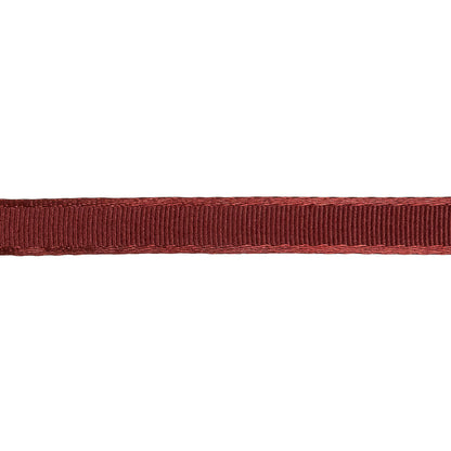Wine Satin-Edged Grosgrain Ribbon - 0.375" Detail