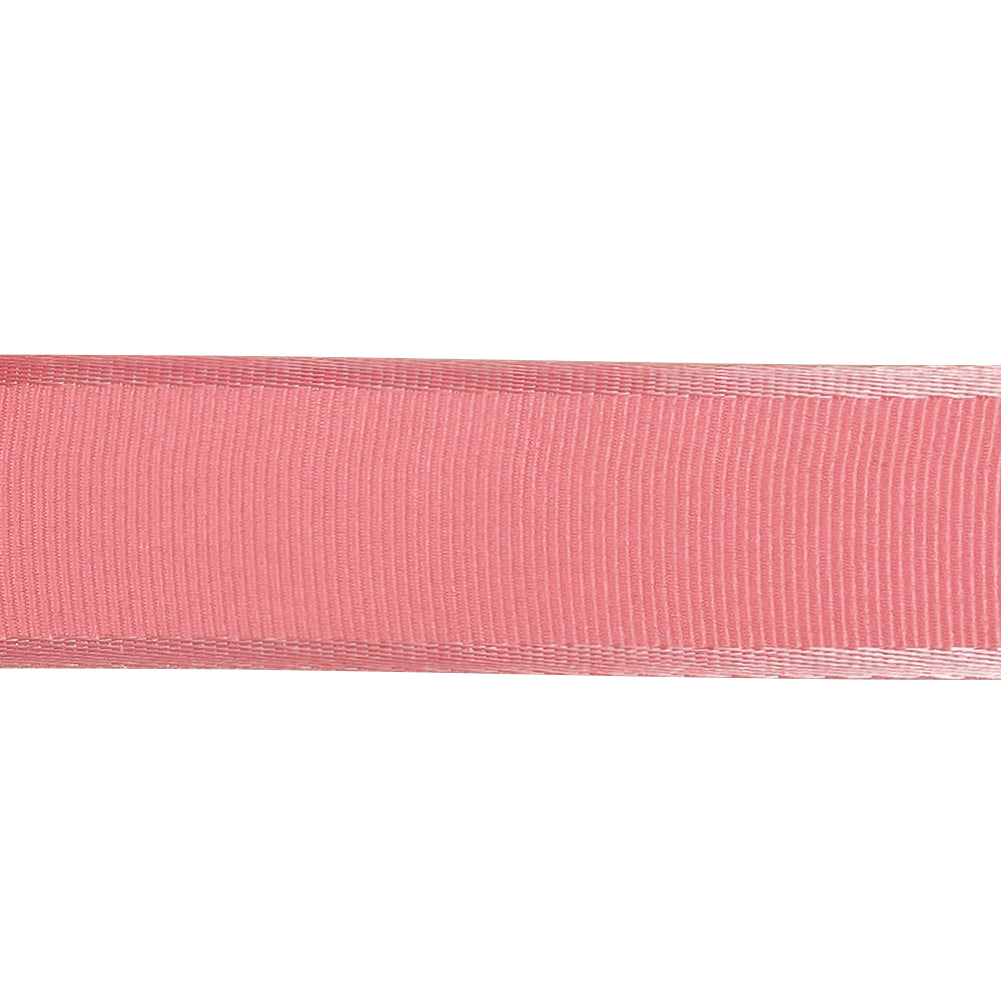 Bubblegum Satin-Edged Grosgrain Ribbon - 1" Detail
