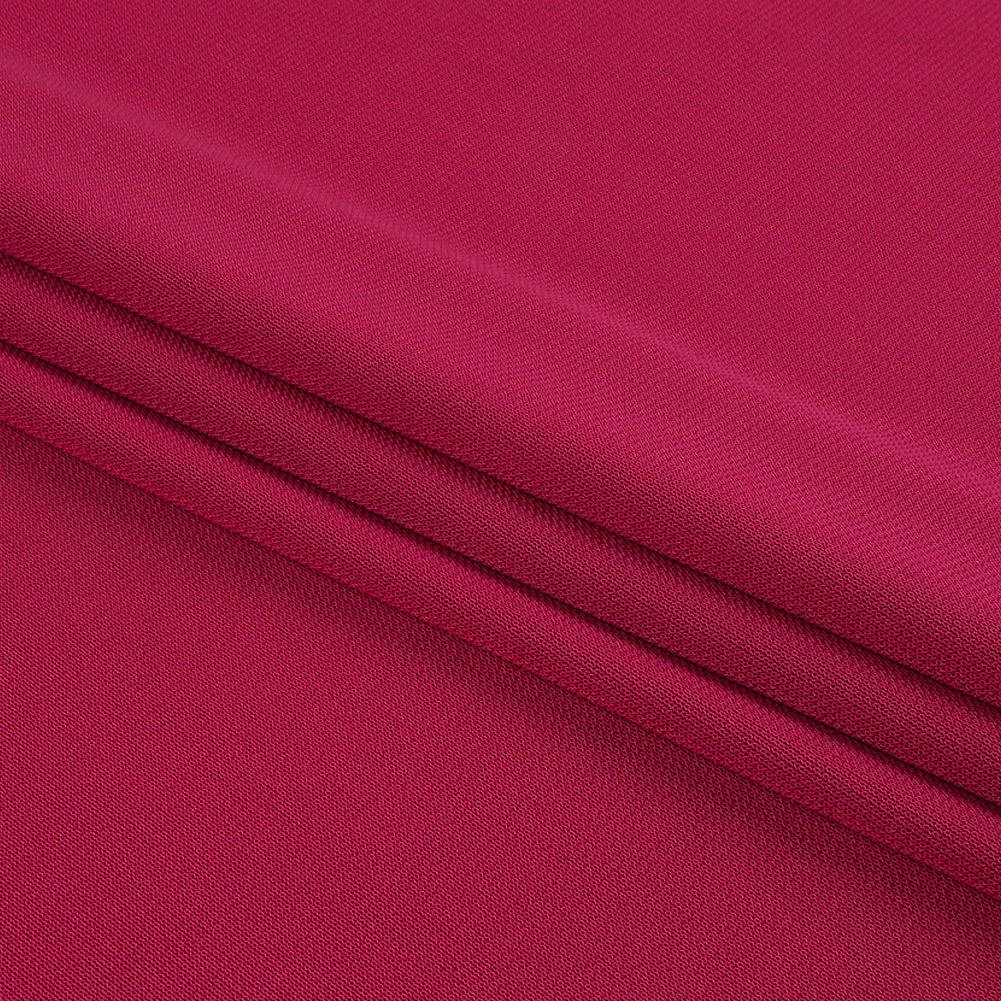 Fuchsia Rayon Crepe Knit Folded