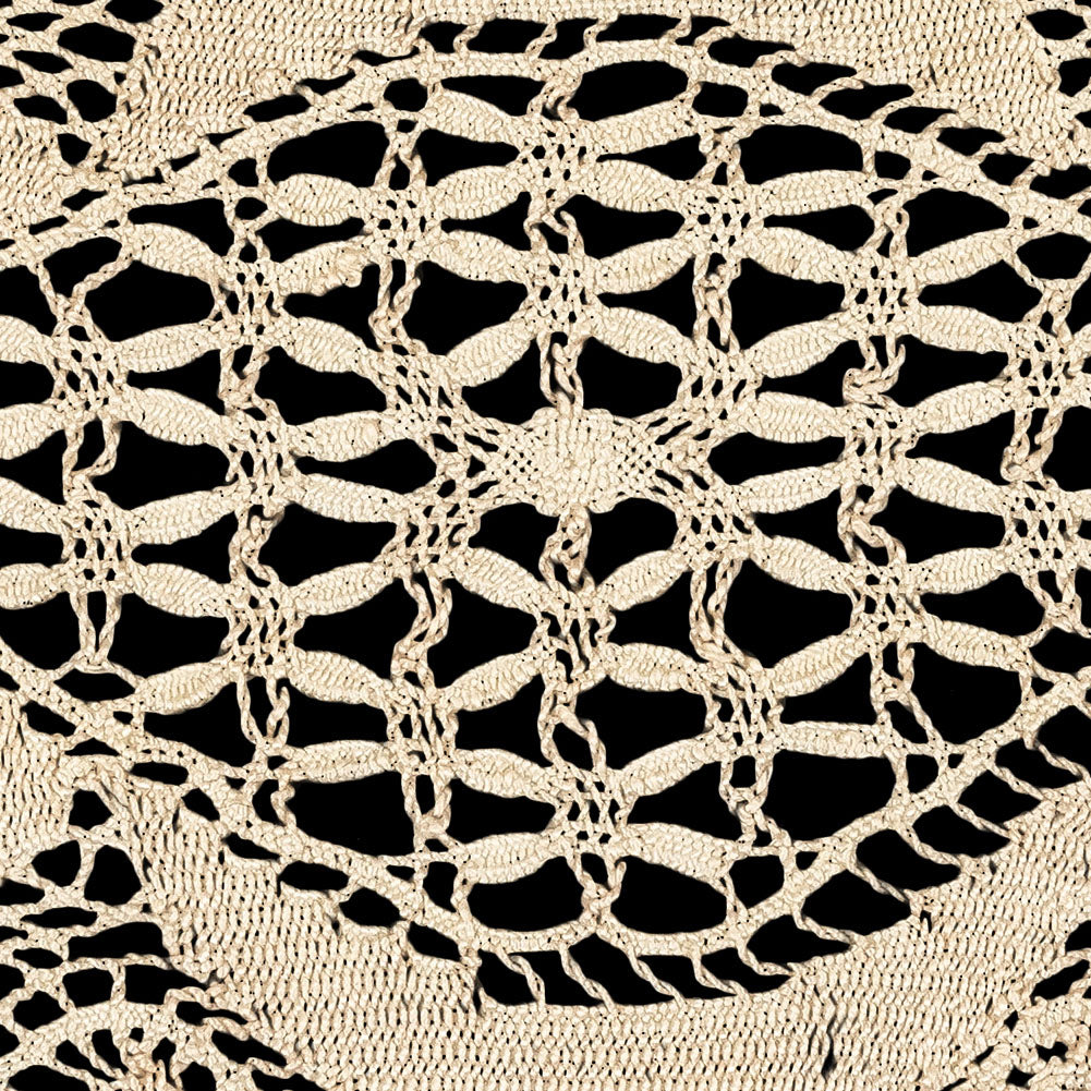 Beige Classic Cluny Lace Trim - 4.625" Detail