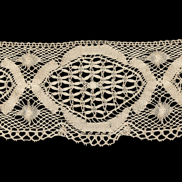 Beige Classic Cluny Lace Trim - 4.625"
