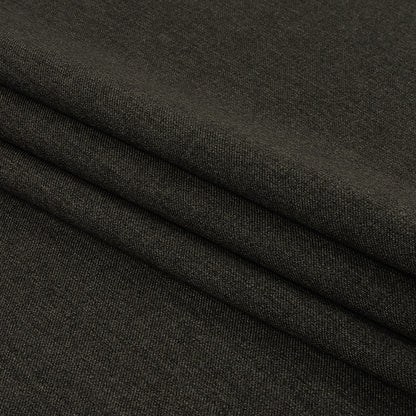 Heathered Gray Wool Twill Suiting Folded