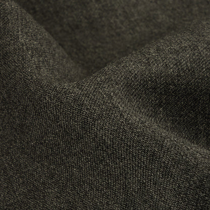 Heathered Gray Wool Twill Suiting Detail