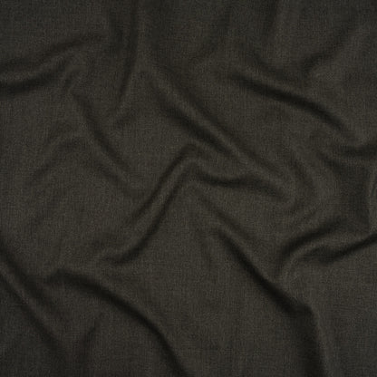 Heathered Gray Wool Twill Suiting