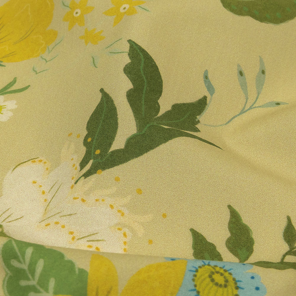 Mood Exclusive Tea Green Titania Cotton Poplin Detail