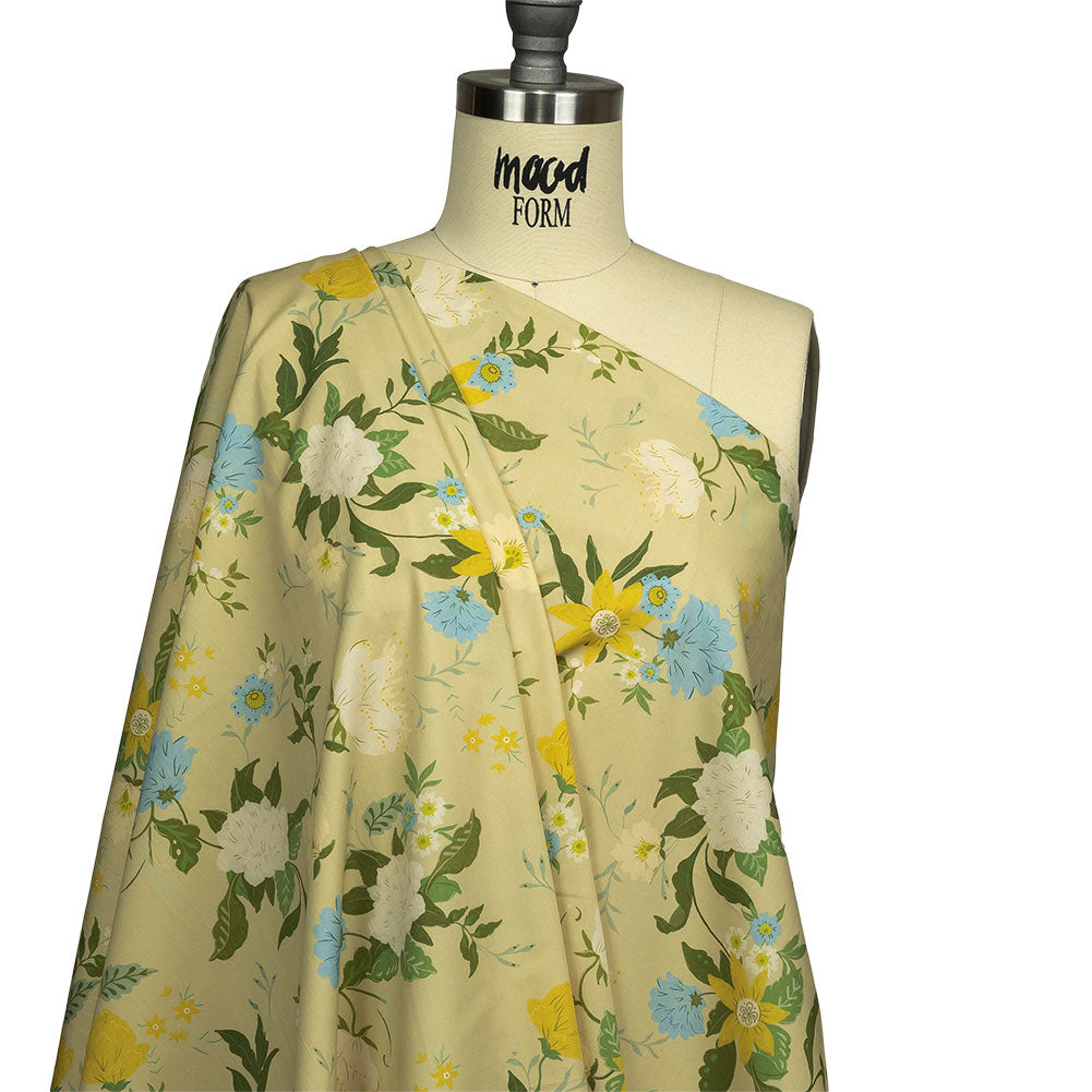 Mood Exclusive Tea Green Titania Cotton Poplin Drape