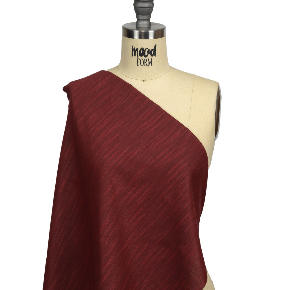 Cardinal Striated Cotton Chambray Drape