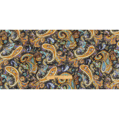 Gauzy Cotton Voile - Midnight Navy, Hawaiian Sunset and Limoges Paisley - Deadstock Full