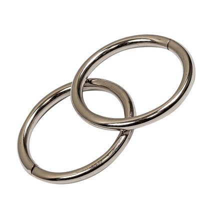Nickel Split Metal O Ring - 1" Detail
