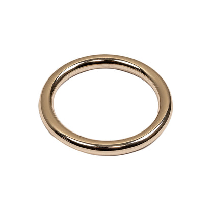 Gold Solid Metal O Ring - 1" Detail