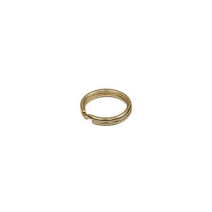 Gold Metal Split Keychain Ring - 0.375"
