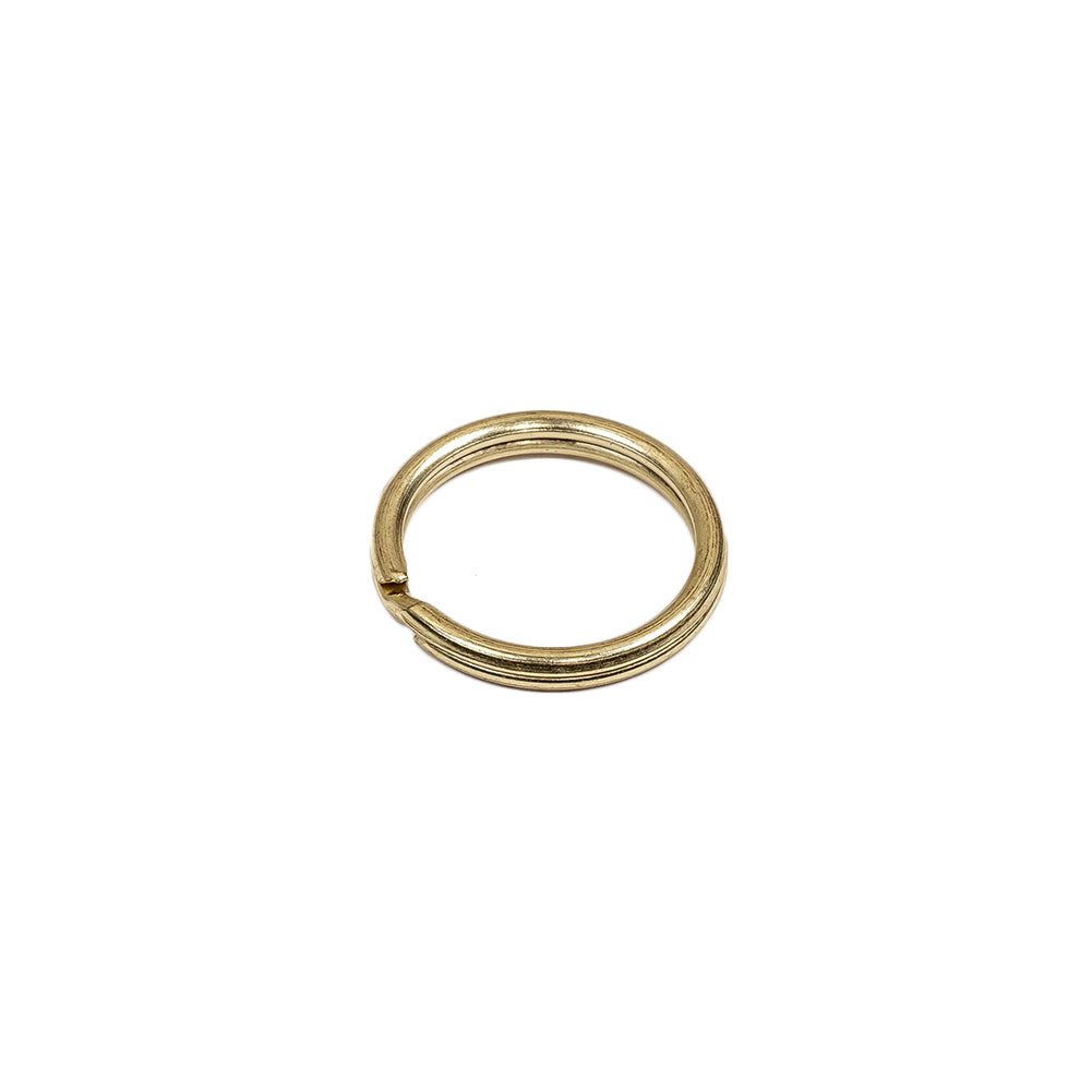 Gold Metal Split Keychain Ring - 0.5" - Detail - Image 3 of 4