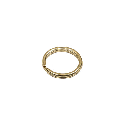 Gold Metal Split Keychain Ring - 0.5"