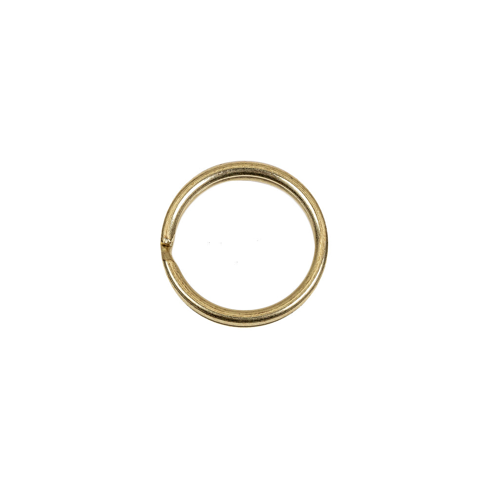 Gold Metal Split Keychain Ring - 0.5"