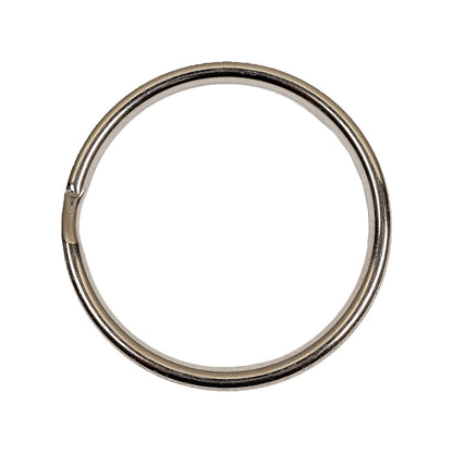 Nickel Metal Split Keychain Ring - 1.125"