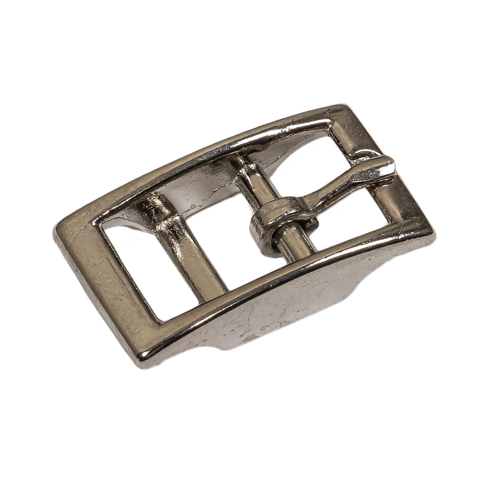 Silver Rectangular Metal Buckle - 0.5625" x 1" Detail