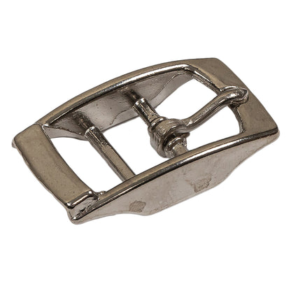 Silver Rectangular Metal Buckle - 0.75" x 1.25" Folded