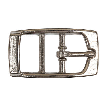 Silver Rectangular Metal Buckle - 0.75" x 1.25"