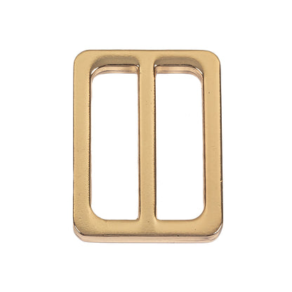 Bright Gold Rectangular Metal Slider - 1.25" x 1"