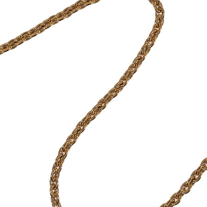Gold Textured Chain Purse Strap with Triangular Rings - 16" x 0.375" Detail