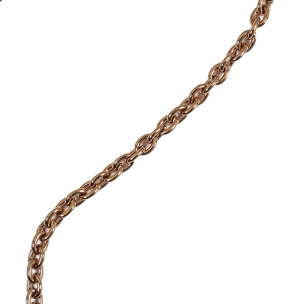 Rose Gold Chain Purse Strap with Lobster Claw Clasp and O Ring - 54" X 0.5" Detail