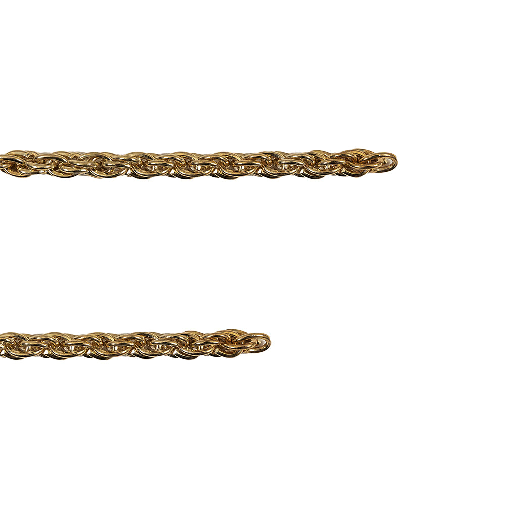 Gold Spiral Chain Purse Strap - 43.25" Folded