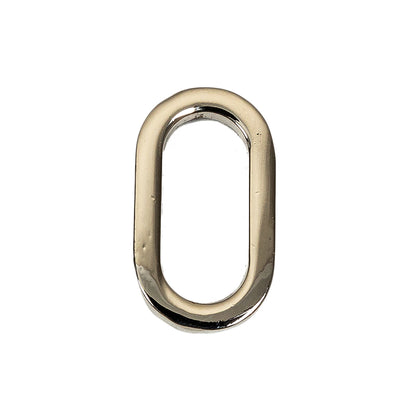 Silver Metal Oval Ring - 1" X 0.5"