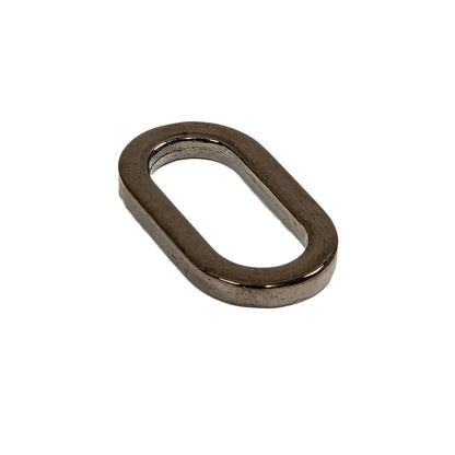 Gunmetal Oval Ring - 1" X 0.5" Detail