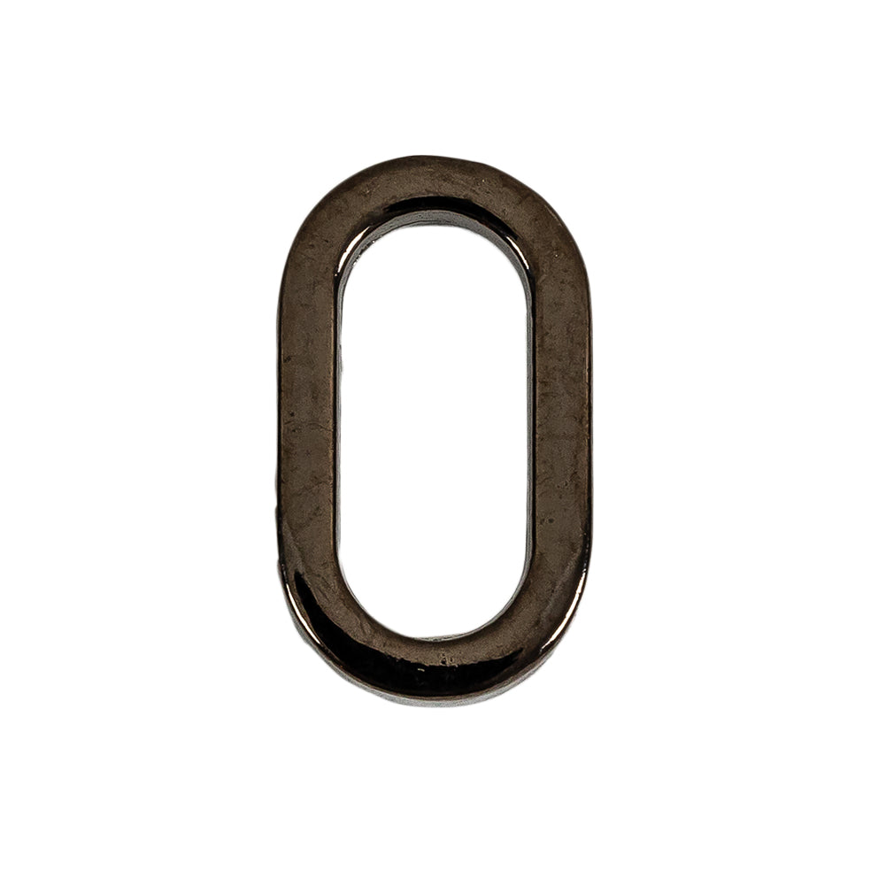 Gunmetal Oval Ring - 1" X 0.5"