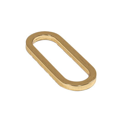 Gold Metal Oval Ring - 1.5" X 0.5" Detail