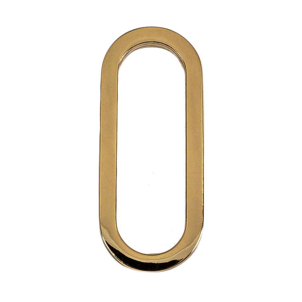 Gold Metal Oval Ring - 1.5" X 0.5"