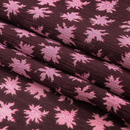 Mood Exclusive Purple Fine Fireworks Crinkled Polyester Georgette Folded