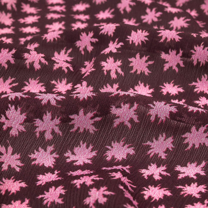 Mood Exclusive Purple Fine Fireworks Crinkled Polyester Georgette Detail
