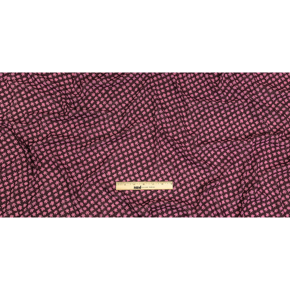 Mood Exclusive Purple Fine Fireworks Crinkled Polyester Georgette Full