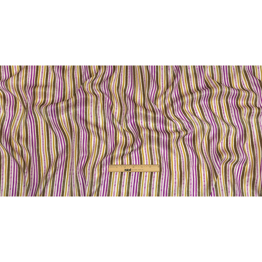 Mood Exclusive Orchid Tint Banded Together Polyester Crepe de Chine Full