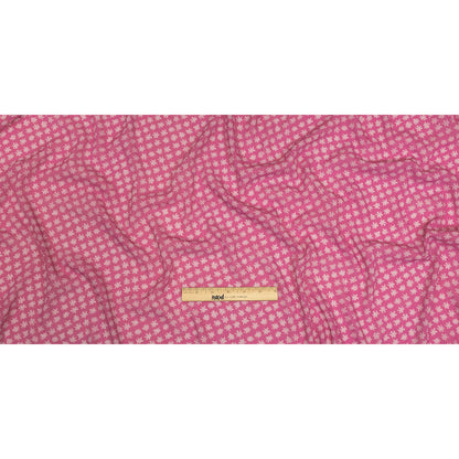 Mood Exclusive Pink Fine Fireworks Crinkled Polyester Georgette Full