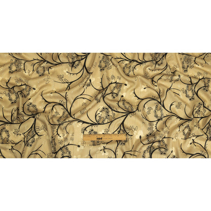 Mood Exclusive Beige Amoeba Metallic Pinstriped Viscose Dobby Full