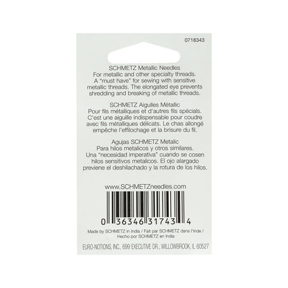 Schmetz Metallic Machine Needles - 80/12 - 5 ct Detail