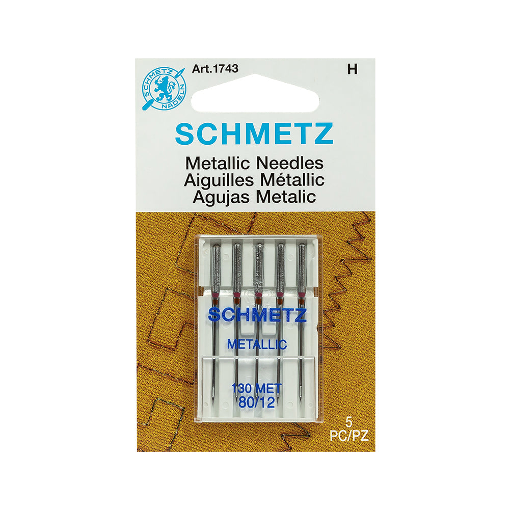 Schmetz Metallic Machine Needles - 80/12 - 5 ct