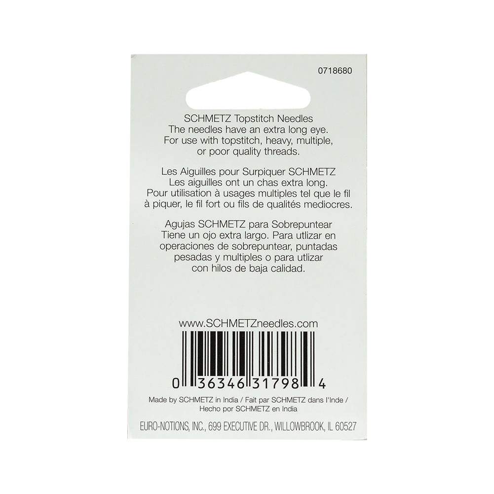 Schmetz Topstitch Machine Needles - 100/16 - 5 ct Detail