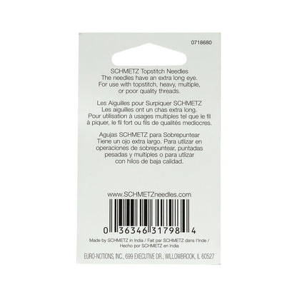 Schmetz Topstitch Machine Needles - 100/16 - 5 ct Detail