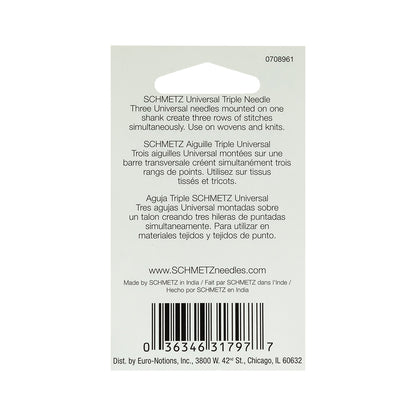 Schmetz Triple Machine Needle - 3.0/80 - 1 ct Detail