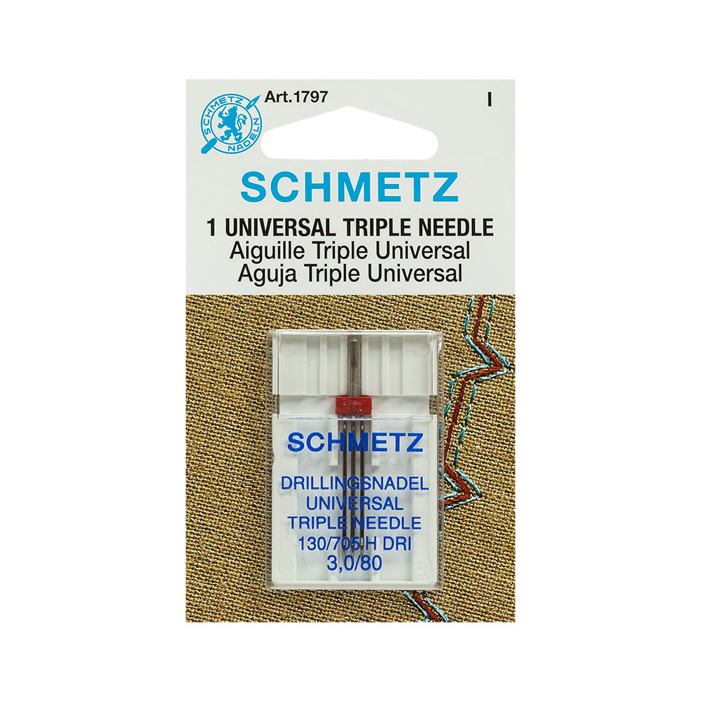 Schmetz Triple Machine Needle - 3.0/80 - 1 ct