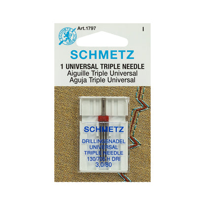 Schmetz Triple Machine Needle - 3.0/80 - 1 ct