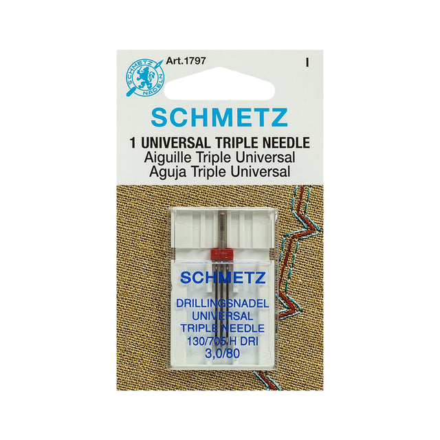 Schmetz Triple Machine Needle - 3.0/80 - 1 ct