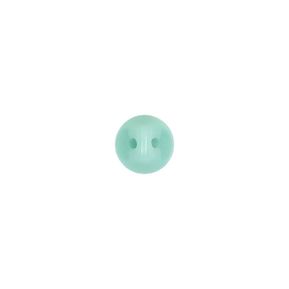 European Mint Self Back Glass Button - 12L/7.5mm