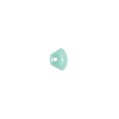 European Mint Self Back Glass Button - 12L/7.5mm Detail